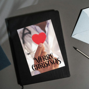 Cartão De Festividades Mensagem de Natal com Logotipo Personalizado da Cl