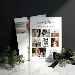 Cartão De Festividades Mensagem de vídeo de código QR mínimo de amor e al