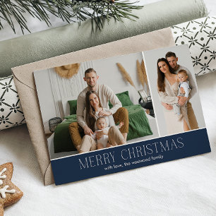 Cartão De Festividades Mensagem Fotográfica Elegante 2 de Natal de marinh