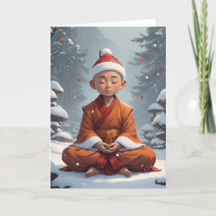 Cartão De Festividades Mensagem Personalizada de Natal Bastante Meditante