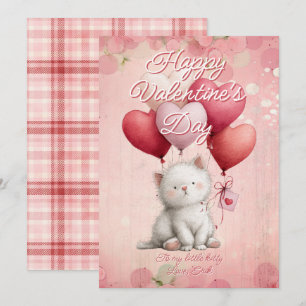Cartão De Festividades Mensagem Personalizada Gato Animal Dia dos Namorad