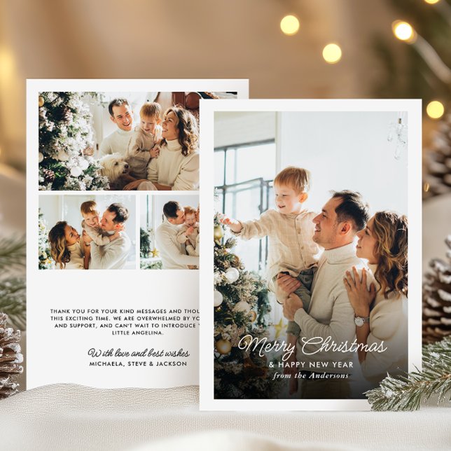 Cartão De Festividades Mensagem Pessoal Feliz Natal 4-Foto (Criador carregado)