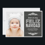 Cartão De Festividades mensaje de vacaciones de Navidad tarjetas con foto<br><div class="desc">Design © WWW.BERRYBERRYSWEET.COM</div>