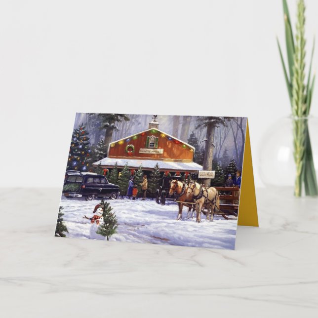 Cartão De Festividades Mercado do país (Frente)