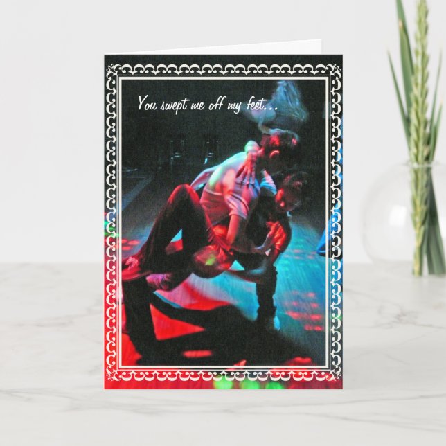 Cartão De Festividades Mergulho dos dançarinos (Frente)