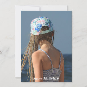 Cartão De Festividades Mermaid Hair Dont Care, adicione sua própria foto