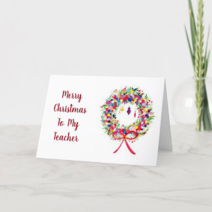 Cartão De Festividades **MERRISTMAS** para MY **PROFESSOR**