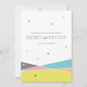 Cartão De Festividades Merry and Bright Everything