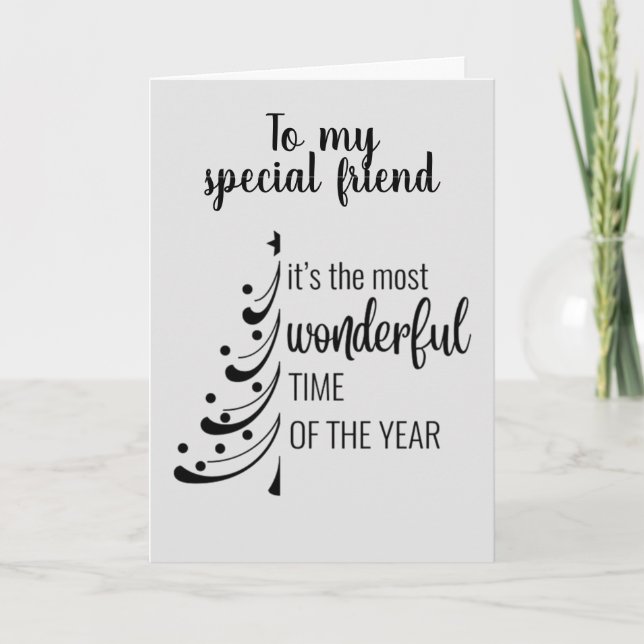 CARTÃO DE FESTIVIDADES MERRY CHRISTMAS **AMIGO ESPECIAL** (Frente)