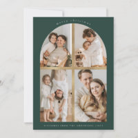 Merry Christmas Arch Cross Faux Gold Foil 4