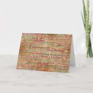 Cartão De Festividades Merry Christmas around the World