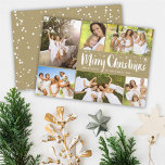 Cartão De Festividades Merry Christmas Brush Script Stars Classy 6 Photo<br><div class="desc">Designed by fat*fa*tin. Easy to customize with your own text,  photo or image. For custom requests,  please contact fat*fa*tin directly. Custom charges apply.

www.zazzle.com/fat_fa_tin
www.zazzle.com/color_therapy
www.zazzle.com/fatfatin_blue_knot
www.zazzle.com/fatfatin_red_knot
www.zazzle.com/fatfatin_mini_me
www.zazzle.com/fatfatin_box
www.zazzle.com/fatfatin_design
www.zazzle.com/fatfatin_ink</div>