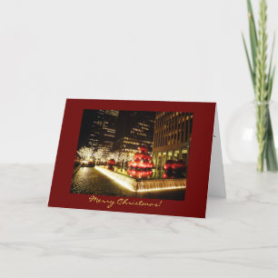 Cartão De Festividades Merry Christmas Card - Holiday Lights - New York