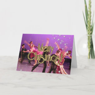 Cartão De Festividades Merry Christmas Dancers PERSONALIZED
