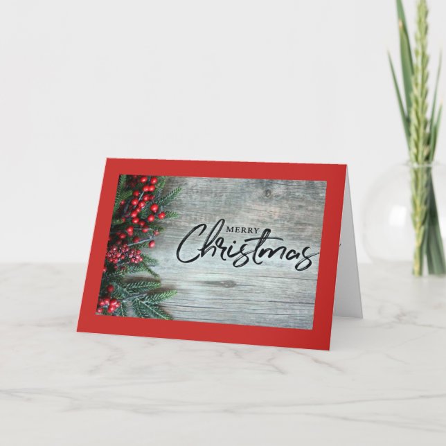 CARTÃO DE FESTIVIDADES MERRY CHRISTMAS E MUITO FELIZ ANO NOVO (Frente)
