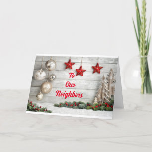 CARTÃO DE FESTIVIDADES MERRY CHRISTMAS/FELIZ ANO NOVO VERDADEIRO *VIZINHO