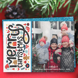 Cartão De Festividades MERRY CHRISTMAS Foto