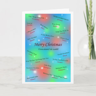 Cartão De Festividades Merry Christmas From Around the World