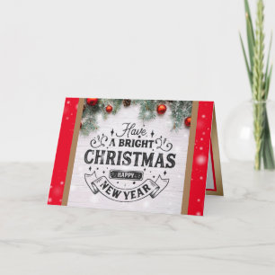 Cartão De Festividades Merry Christmas Greeting Cards Holidays Card