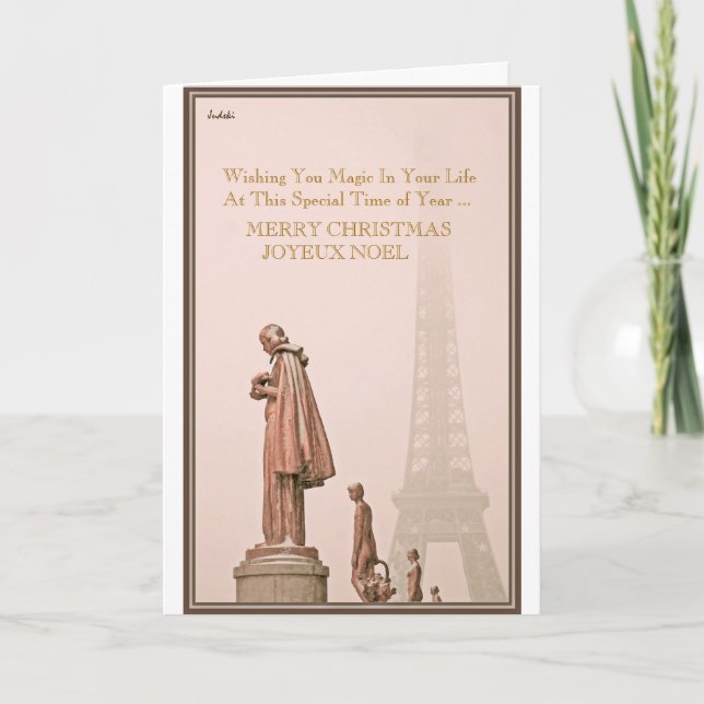 CARTÃO DE FESTIVIDADES MERRY CHRISTMAS JOYEUX NOEL... (Frente)