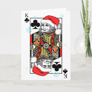 Cartão De Festividades Merry Christmas King of Clubs