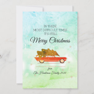 Cartão De Festividades Merry Christmas Most Difficult Times Friends