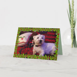 Cartão De Festividades Merry Christmas Mummy Westie Card