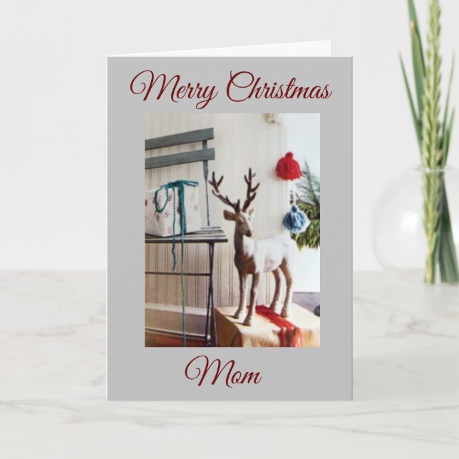 CARTÃO DE FESTIVIDADES MERRY CHRISTMAS PARA **MINHA MÃE** (Frente)