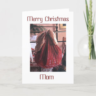 CARTÃO DE FESTIVIDADES MERRY CHRISTMAS PARA **MINHA MÃE**