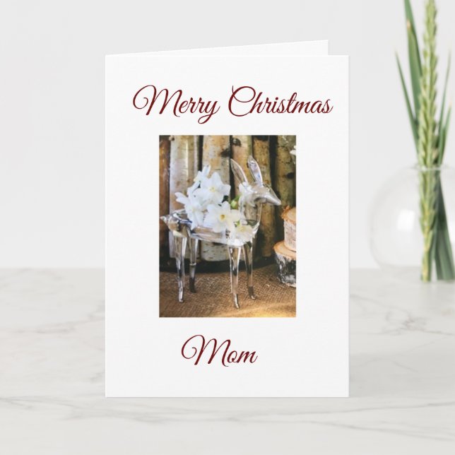 CARTÃO DE FESTIVIDADES MERRY CHRISTMAS PARA **MINHA MÃE** (Frente)