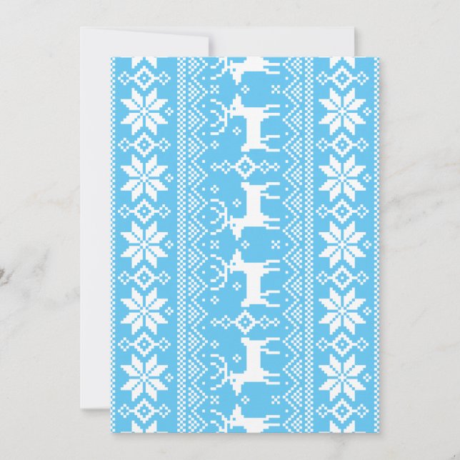 Cartão De Festividades Merry Christmas pattern 1 (Frente)
