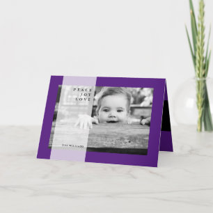 Cartão De Festividades MERRY CHRISTMAS Peace Joy Love Holiday Card