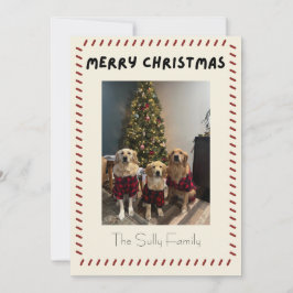 Cartão De Festividades Merry Christmas Photo Card