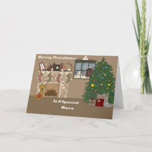 Cartão De Festividades Merry Christmas To A Special Niece