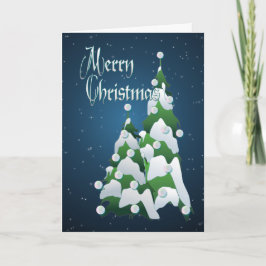 CARTÃO DE FESTIVIDADES MERRY CHRISTMAS TREE DE SHARON SHARPE