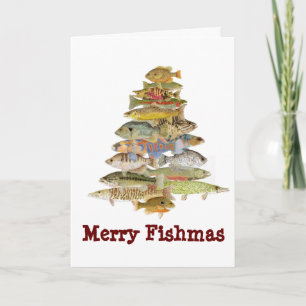 Cartão De Festividades Merry Fishmas