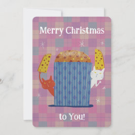 Cartão De Festividades Merry Jolly Panettone!