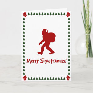 Cartão De Festividades Merry Squatchmas! (Christmas Card)