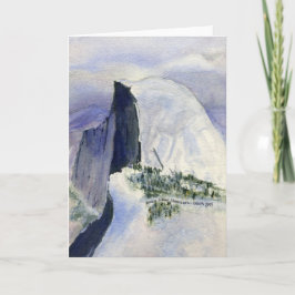 Cartão De Festividades Metade do Ponto Glaciar, Yosemite