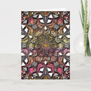 Cartão De Festividades Metallic Crystal Mandala