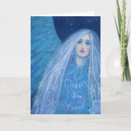 Cartão De Festividades Metelitsa Garota de Neve Snegurochka Anjo de Natal