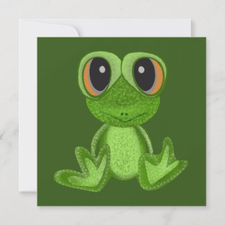 Cartão De Festividades Meu Amigo do Sapo Verde