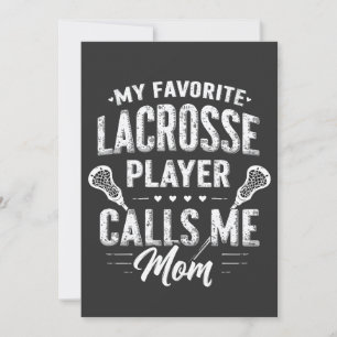 Cartão De Festividades Meu Jogador De Lacrosse Favorito Me Chama Mãe