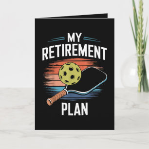Cartão De Festividades Meu Jogador de Pickleball do Plano de Aposentadori