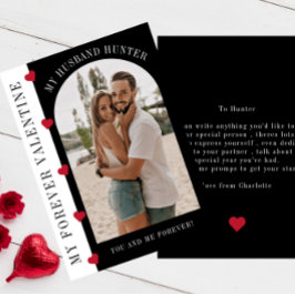 Cartão De Festividades Meu marido Namorados para sempre na moda moderno