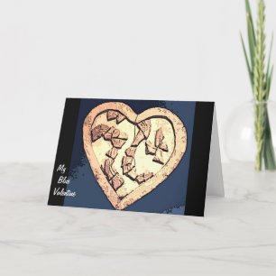 Cartão De Festividades Meu Namorados Azul