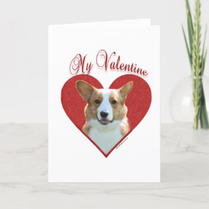 Cartão De Festividades Meu Namorados Cardigan Welsh Corgi