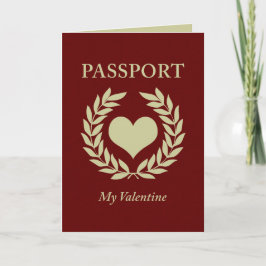 Cartão De Festividades meu passaporte namorados