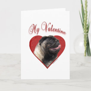 Cartão De Festividades Meu Pug no Dia dos Namorados