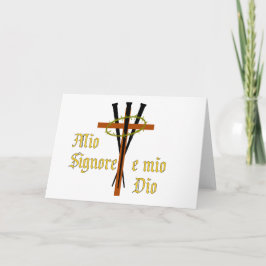 Cartão De Festividades Meu Senhor e Meu Deus